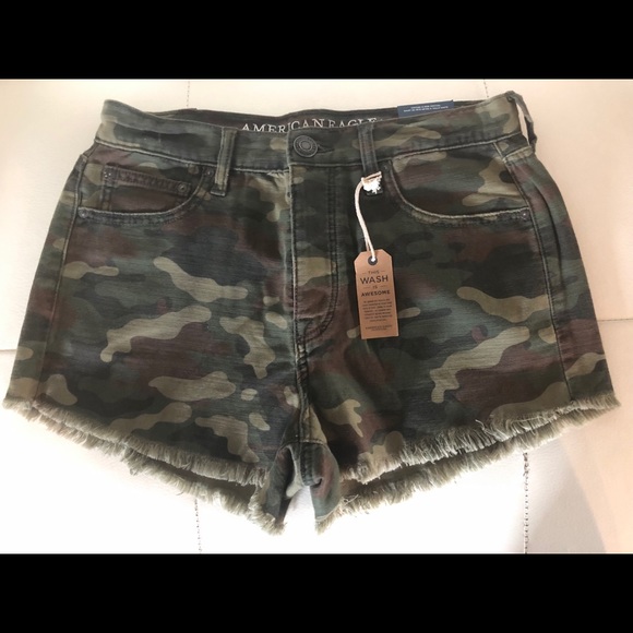 American Eagle Outfitters Pants - American Eagle camo  🦅 vintage hi rise festival !